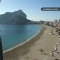 Aan het strand met mooi uitzicht